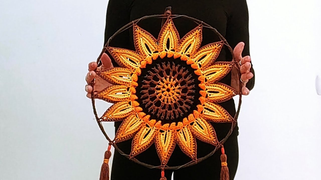 Precioso Mándala o Atrapasueños a crochet. Tutorial paso a paso.  @gonzalezcuerva