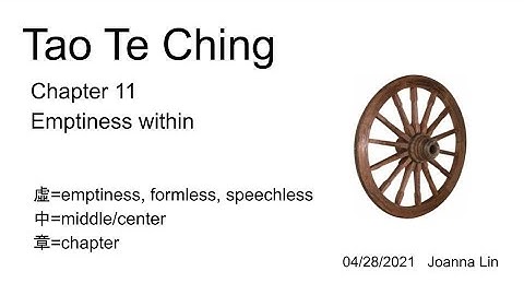 Tao Te Ching, Chapter 11 explained