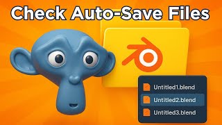 Access, open, delete, or check auto-save files in Blender