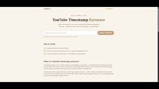Nootube Timestamp Extractor Tool | Extract Transcripts with Timestamps