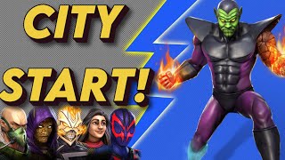 SINISTER SIX & ROBBIE!! DD6 City START! Node 9 1-SHOT! MARVEL Strike Force