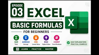 Excel Basic Formulas in Telugu | Excel for Beginners | Practical Examples | Ep 3 | Ruchitha Ma'am