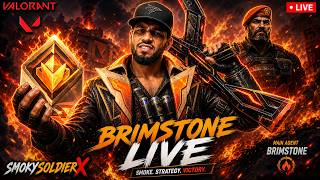 🔥 BRIMSTONE RANK PUSH LIVE 🔥 | Road to Gold | Valorant