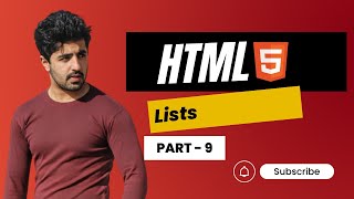 Lists in Html - Step by Step Tutorial for Beginners #9