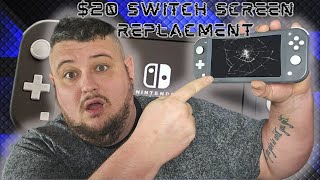 Fixing A $20 Cracked Nintendo Switch Lite Screen for Under $30?   Market Place Bargain Restore