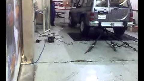 NISSAN with lq4 engine on dyno