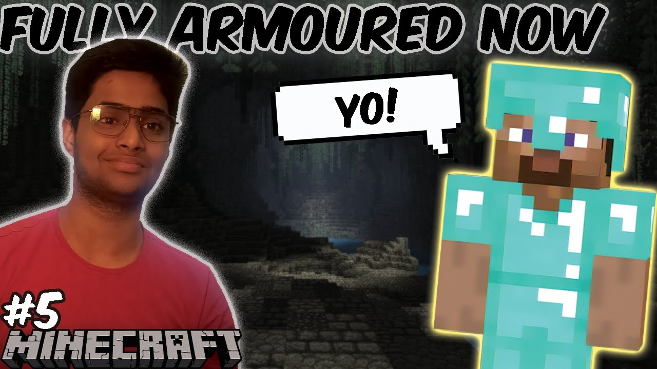 FINALLY!🤩 MY DIAMOND ARMOUR IS HERE | MINECRAFT GAMEPLAY | #5 - YouTube