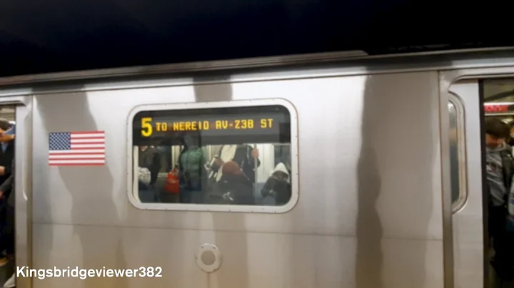 MTA New York City Subway: The R142 5 Train to Nereid Ave at the 86th Street Station.