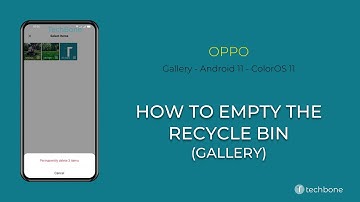 How to Empty the Recycle bin (Gallery) - Oppo [Android 11 - ColorOS 11]