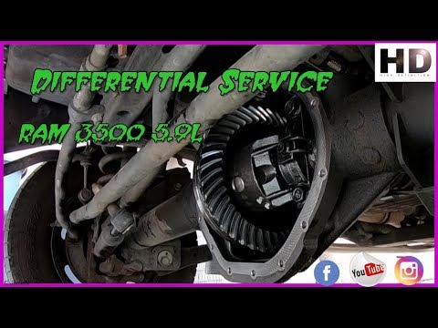 2007 Dodge Ram 3500 Front Differential Fluid Drain and Refill - YouTube