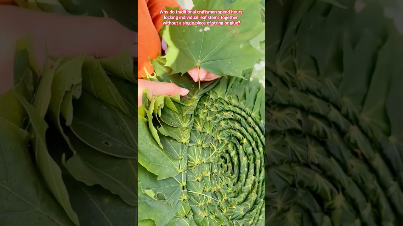 Why Artisans Weave Leaves This Way #farming #farmer #farmlife