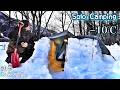 -10℃ 冬の白川郷で雪中キャンプ タープ泊【徒歩ソロキャンプ女子】