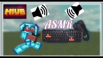 Hive skywars with Keyboard & mouse sounds (ASMR)+Motion blur