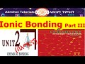 Ionic Bonding | New Curriculum Grade 11 Chemistry | Unit 3 | Bonding | (በአማርኛ) Part III