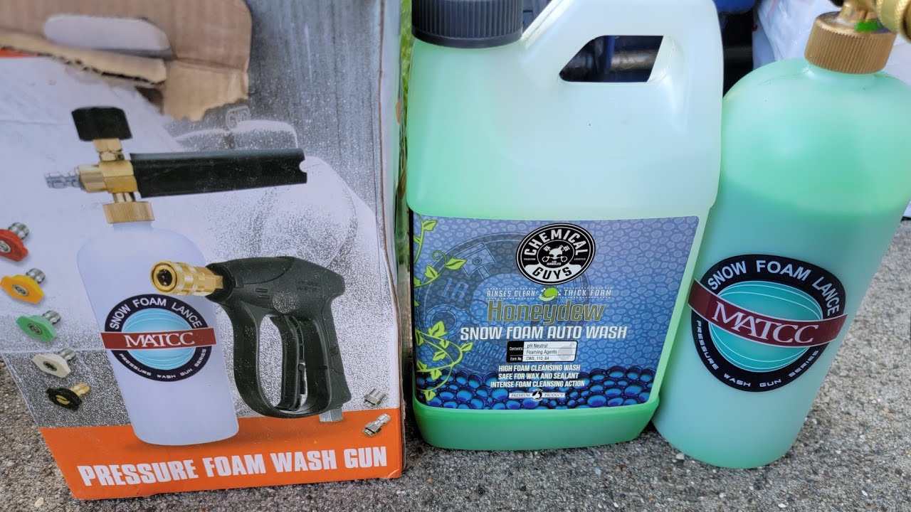 Foam Canon And Chemical Guys Honeydew Car wash So awesome this stuff