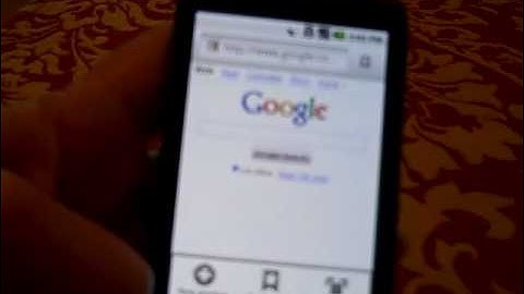 Using the Web Browser on the Nexus One