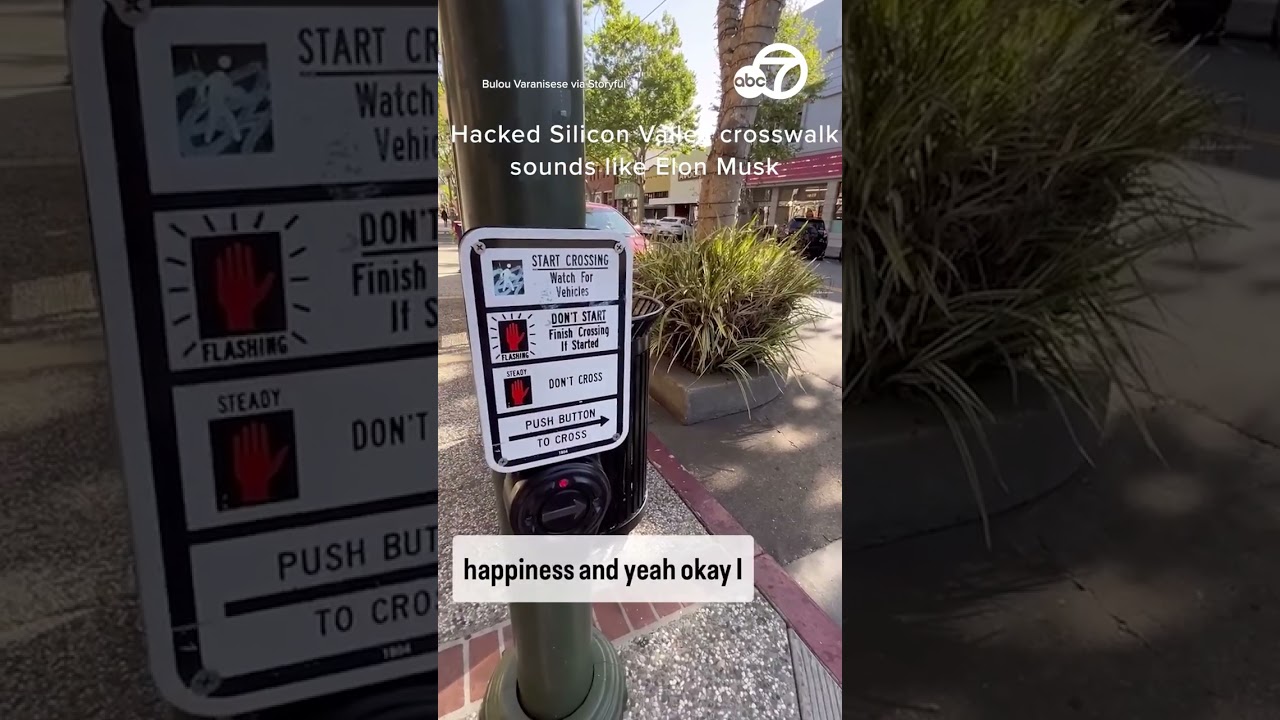 Hacked Silicon Valley crosswalk sounds like Elon Musk
