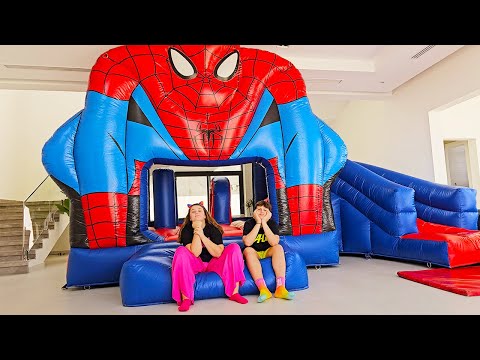 Ali'nin yeni evini Trambolin Zıplama Parkına çevirdik | Trampoline Park in My House!