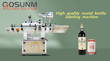 Operation of high-speed automatic round bottle multi-faceted labeling machine