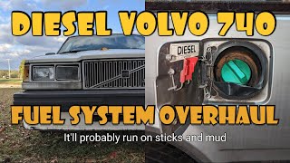 Volvo 740 Diesel Fuel System Overhaul and Line Replacement