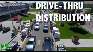 Drive-Thru Distribution at Toyota Center - May 8, 2020