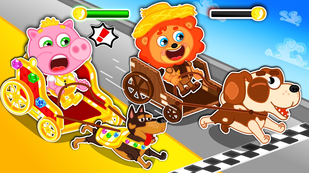 Маша и Леопольд. Гонки на собаках - Серии для всей семьи - Lion Family на русском - Мультик