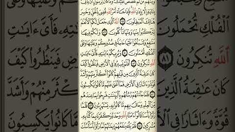 @آيات مباركة من سورة (غافر) اخي الفاضل تفكر بها من الآية الكريمة (٧٧-٨٥)