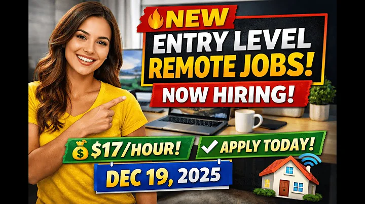 🔥 Up to $17/hr! NEW Entry Level Remote Jobs Hiring Now 2025 Dec 19