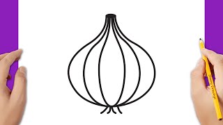How to draw an onion