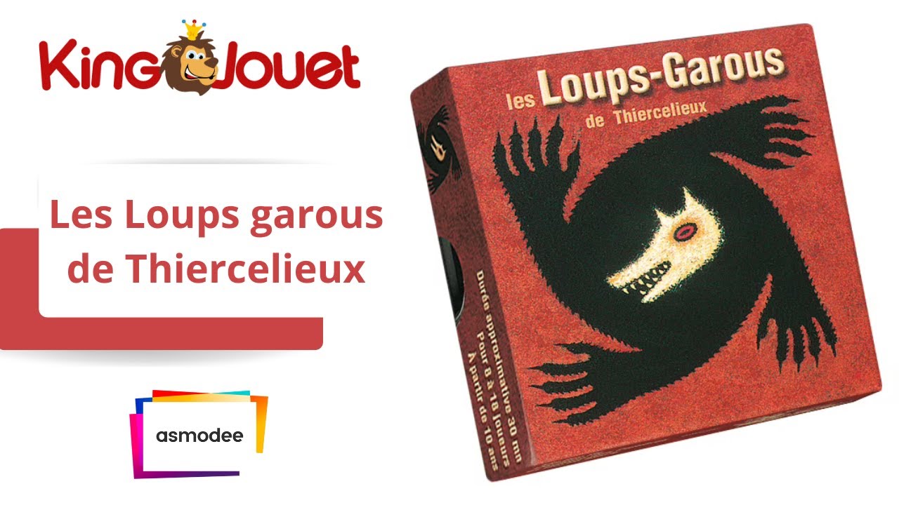 Les Loups garous de Thiercelieux Asmodée : King Jouet, Jeux de cartes  Asmodée - Jeux de société