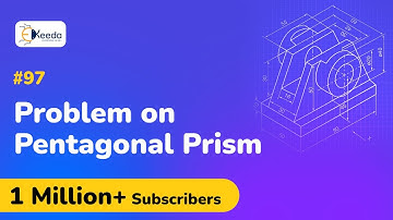 Pentagonal Prism Problem No.1 - Section of Solids - Engineering Drawing