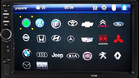 CAMBIO DE LOGO RADIO 7018B estéreo chino 7 pulgadas touch