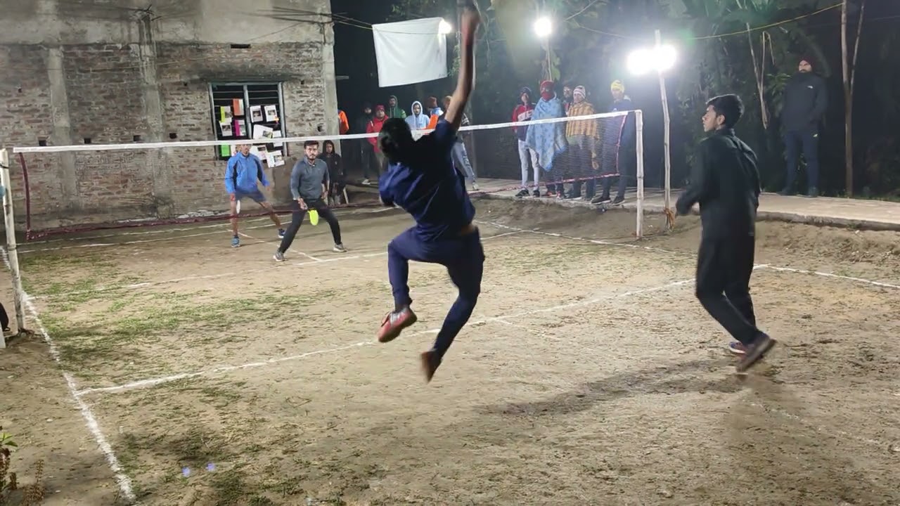 badminton tournament Vikram and Kirtan VS Babai and Loknath
