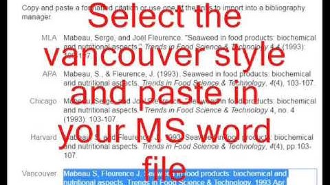 Conversion of reference styles