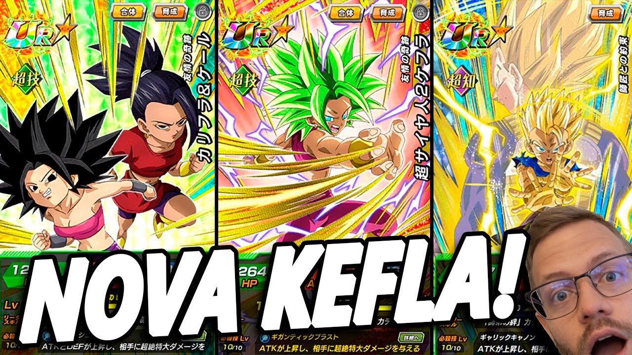 TUDO SOBRE A NOVA KALE E CAULIFLA KEFLA Dragon Ball Z Dokkan Battle