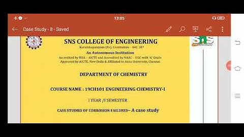 CASE STUDY : Corrosion Failures