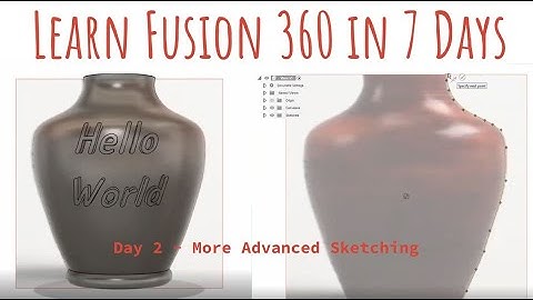 Beginners Tutorial: Learn Fusion 360 in 7 days  - 2025 Edition | Day 2 - More Sketching Techniques