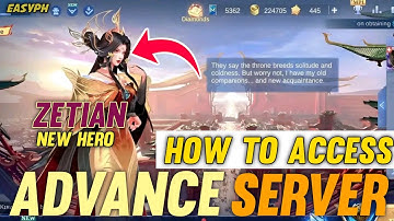 HOW TO ACCESS ADVANCE SERVER IN MOBILE LEGENDS 2025 | NEW HERO ZETIAN IN MLBB 2025!