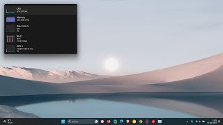 Enable Task Manager's hidden "Widget" for your Desktop screenshot 1