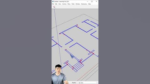 Bo kín nét vẽ trong sketchup bằng S4u Find Gap #huongdansketchup #sketchup