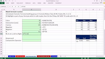 Highline Excel 2013 Class Video 03: How Formulas Calculate: Order of Precedence in Excel