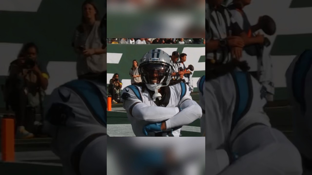 Jaycee Horn has a knack for one handed interceptions 🎱🔒. 