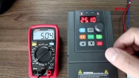 VFD analog output setting & wiring
