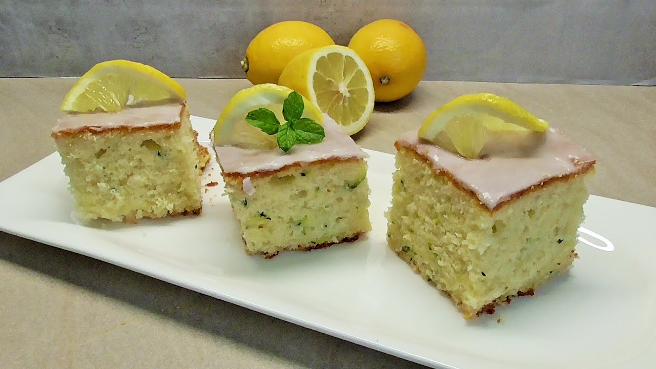 Zitroniger Zucchinikuchen