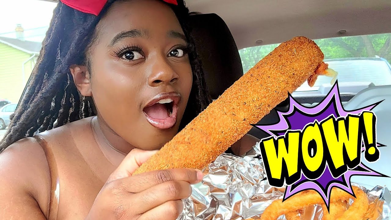The LARGEST MOZZARELLA STICK IN THE COUNTRY!!! Alphonso's Mukbang