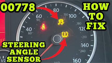 Audi Seat Skoda VW 00778 Steering Angle Sensor Warning | HOW TO FIX