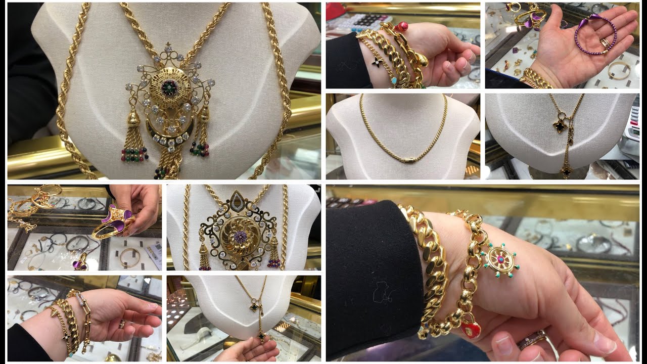 #مشتريات الذهب💍💎قطع جديدة مع الأسعار ✅تيفاني والموناكو حاضرين 😉💗💯