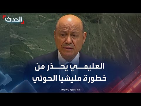 العليمي نخشى أن يتحول البحر الأحمر والممرات المائية إلى رهينة بيد الحوثيين