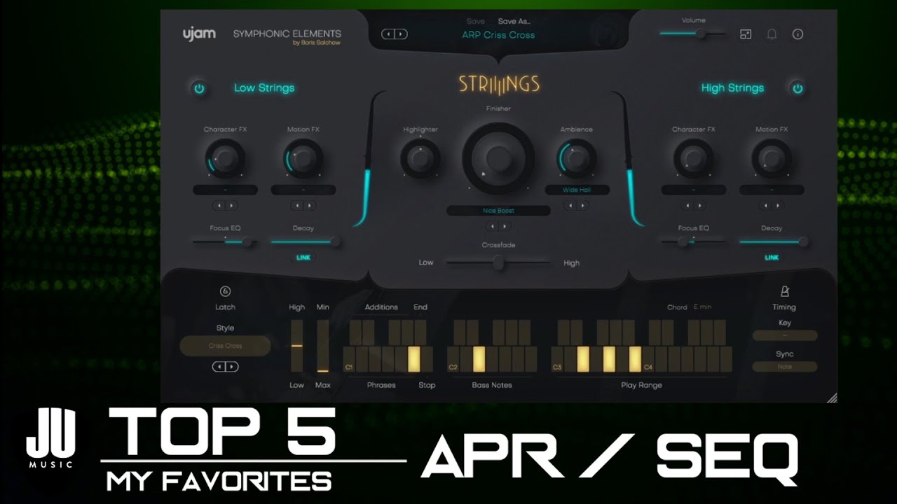 TOP 5 UJAM Symphonic Element STRIIIINGS ARPS and Sequences My
