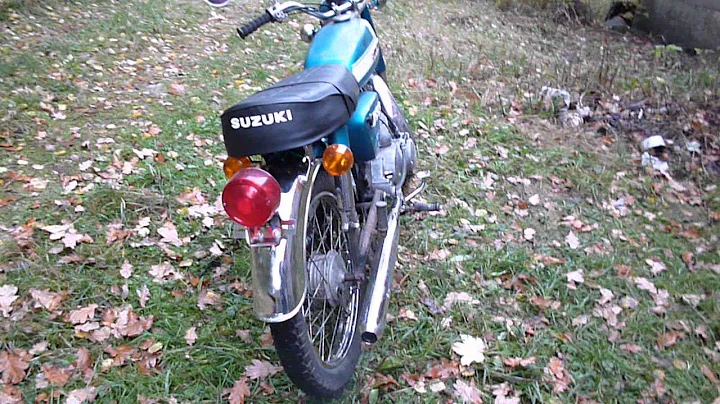Suzuki A100 from 1973 started up